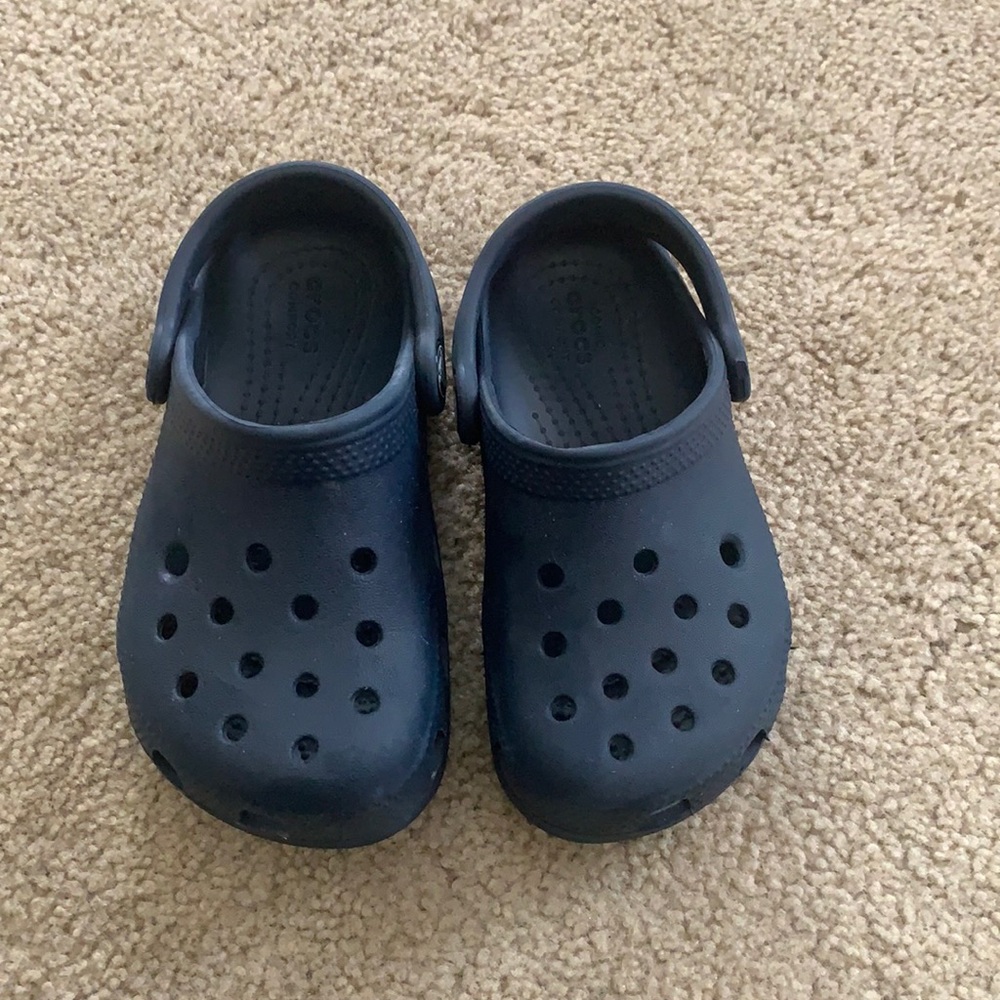 Navy blue boys Crocs